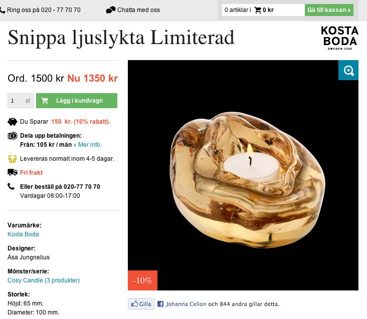 Snippa ljuslykta